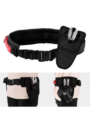 UDK-22S Double Match Metal Waist Buckle Set Black