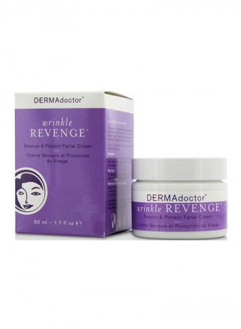Wrinkle Revenge Rescue & Protect Facial Cream White/Purple 50ml