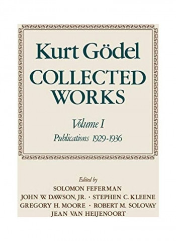 Collected Works Paperback English by Kurt Godel