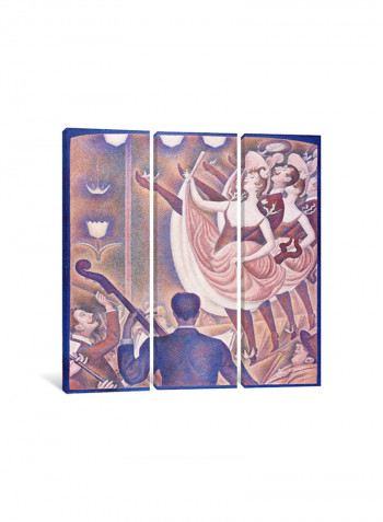 3-Piece Canvas Print Le Chahut Wall Art Multicolour 150 x 150 x 3.5centimeter