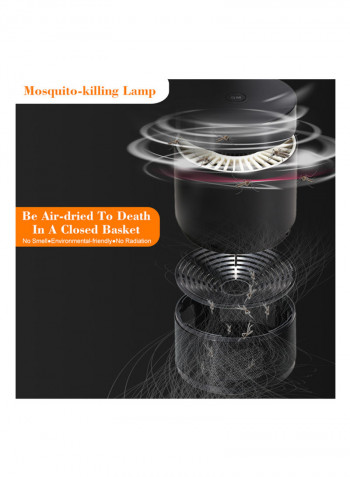 Muted LED Electric Mosquito-killing Control Lamp Fly Pest Bug Insect Zapper Killer Trap S13 Black