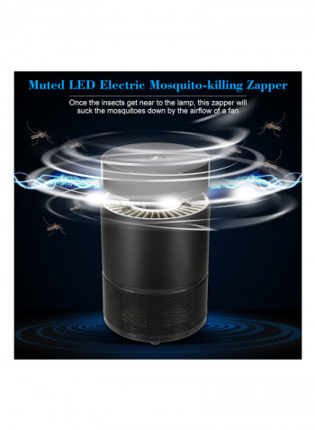 Muted LED Electric Mosquito-killing Control Lamp Fly Pest Bug Insect Zapper Killer Trap S13 Black
