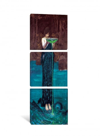 3-Piece Canvas Print Circe Invidiosa Wall Art Multicolour 150 x 50 x 3.5centimeter