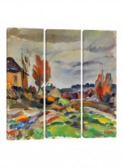 3-Piece Canvas Print Storm Coming Wall Art Multicolour 150 x 150 x 3.5centimeter