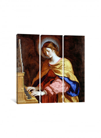 3-Piece St. Cecilia Canvas Painting Set Multicolour 150x150x3.5centimeter