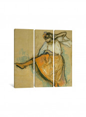 3-Piece Canvas Print The Russian Dancer Wall Art Multicolour 150 x 150 x 3.5centimeter