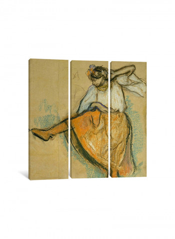3-Piece Canvas Print The Russian Dancer Wall Art Multicolour 150 x 150 x 3.5centimeter