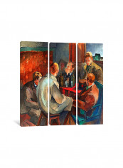 3-Piece The November Group Canvas Painting Set Multicolour 150x150x3.5centimeter