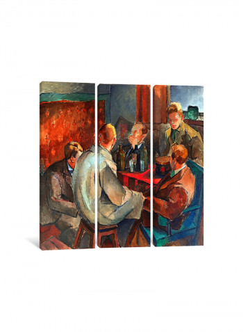 3-Piece The November Group Canvas Painting Set Multicolour 150x150x3.5centimeter