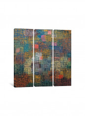 3-Piece Canvas Print Colors From A Distance Wall Art Multicolour 150 x 150 x 3.5centimeter
