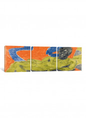 3-Piece Canvas Print Portrait Of Otto 2 Wall Art Multicolour 150 x 50 x 3.5centimeter