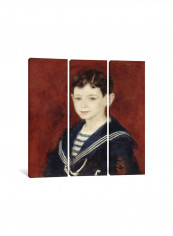 3-Piece Canvas Print Fernand Halphen As A Boy Wall Art Multicolour 150 x 150 x 3.5centimeter