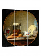 3-Piece Canvas Print Jar Of Apricots Wall Art Multicolour 150 x 150 x 3.5centimeter