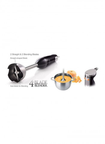 4-In-1 Hand Blender Mx-ss40 Black/Clear