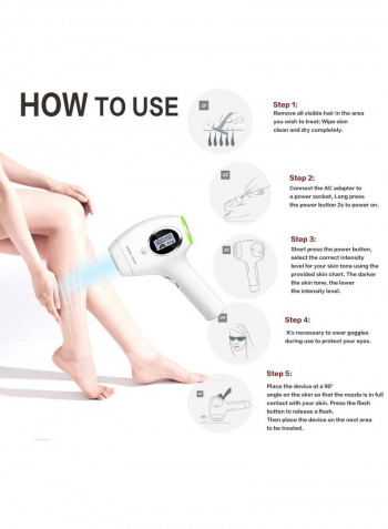 IPL Permanent Hair Removal Device White