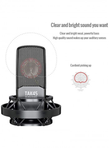 Recording Microphone   TAK45 Black