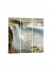 3-Piece Canvas Print Niagra Falls From The American Side Wall Art Multicolour 150 x 150 x 3.5centimeter