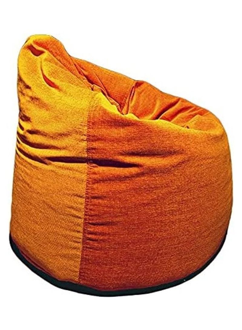 Luxe Velvet Bean Bag Orange
