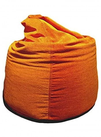 Luxe Velvet Bean Bag Orange