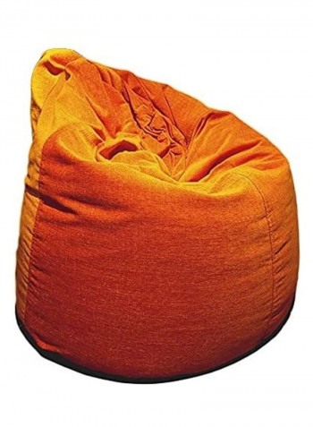 Luxe Velvet Bean Bag Orange