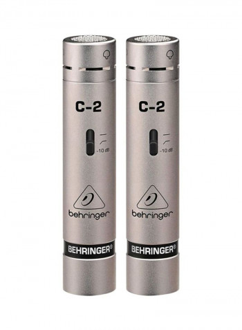 Pair Of Studio Condenser Pencil Style Microphone C2PAIR Gold