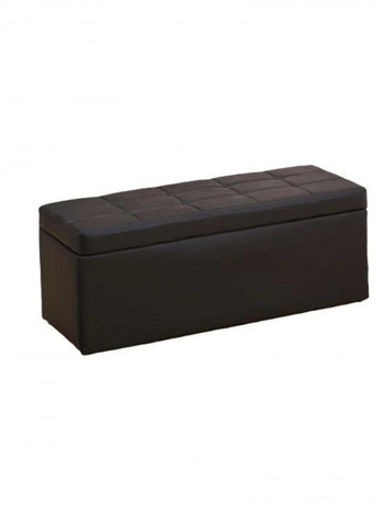 Shoe Storage Bench Ottoman Stool With Hinged Lid Black