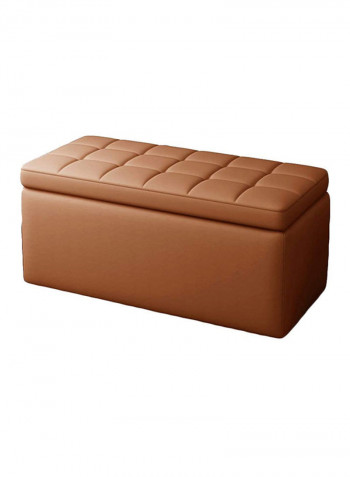 Shoe Storage Bench Ottoman Stool With Hinged Lid Brown