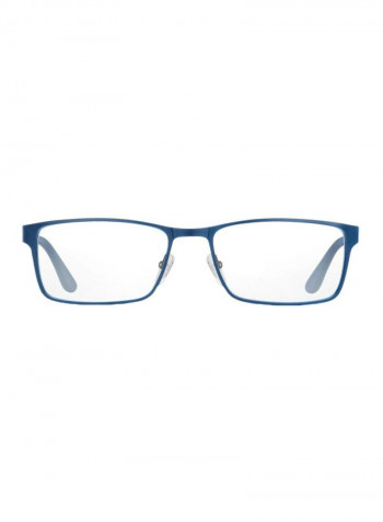 Men's Rectangular Eyeglass Frame - Lens Size: 58 mm