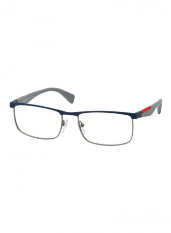 Men's Full Rim Semi-Rimless Eyeglass Frame - Lens Size: 53 mm