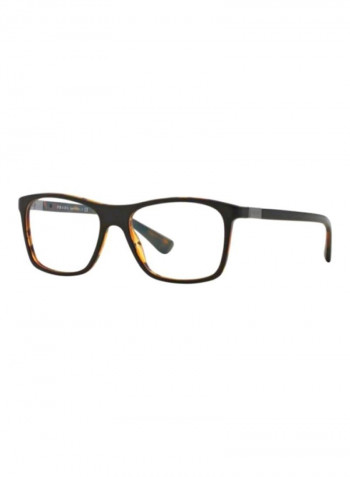 Men's Full Rim Square Eyeglass Frame - Lens Size: 55 mm