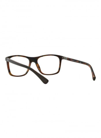 Men's Full Rim Square Eyeglass Frame - Lens Size: 55 mm