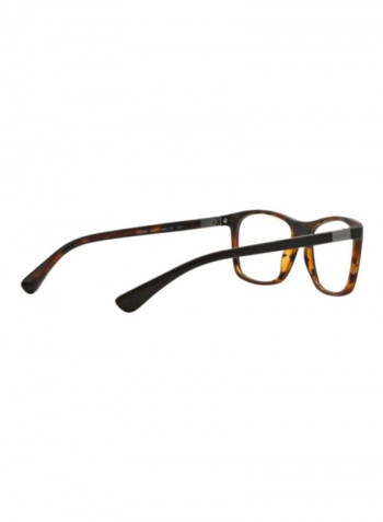 Men's Full Rim Square Eyeglass Frame - Lens Size: 55 mm
