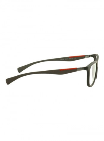 Men's Full Rim Square Eyeglass Frame - Lens Size: 55 mm