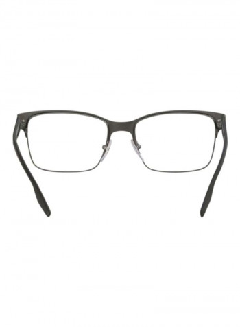 Men's Rectangular Eyeglass Frame - Lens Size: 53 mm