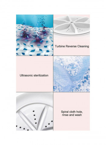 Portable Mini Washing Machine 0.731 kg NE-CIN62 White/Blue