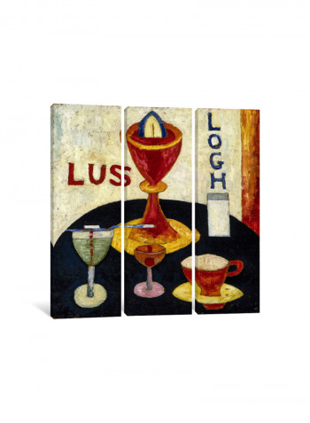 3-Piece Canvas Print Handsome Drinks Wall Art Multicolour 150 x 150 x 3.5centimeter