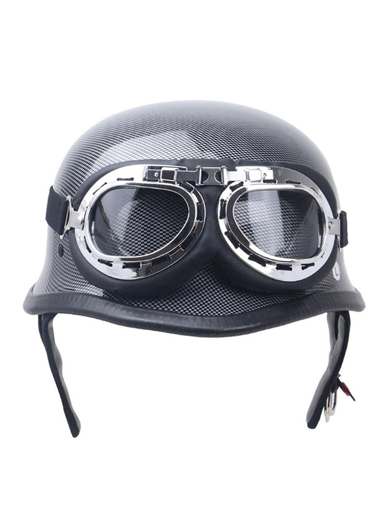 Vintage Motorcycle Protection Helmet With Goggles Mcentimeter
