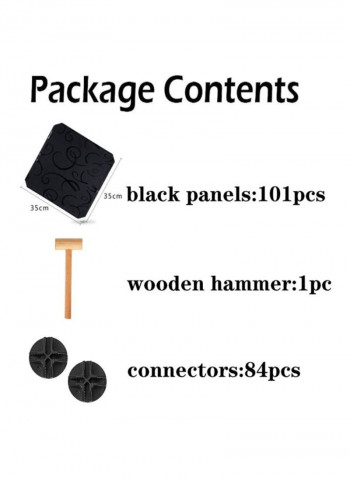 30 Cube Foldable Storage Cabinet Black 225x37x183cm