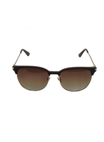 Clubmaster Shaped Polarized Sunglasses - Lens Size: 57 mm