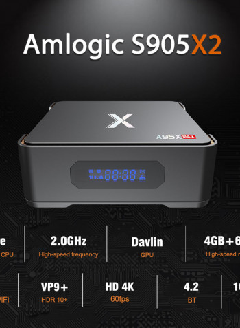 A95X MAX Smart Android 8.1 TV Box V5849EU_P Black