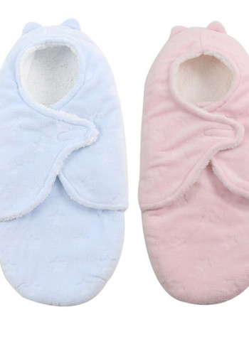Baby's Swaddling Newborn Double-Layer Thickened Warm Hooded Bedding