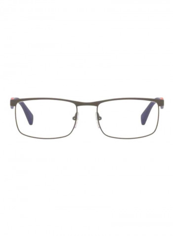 Men's Rectangular Eyeglass Frame - Lens Size: 53 mm