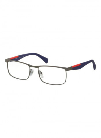 Men's Rectangular Eyeglass Frame - Lens Size: 53 mm