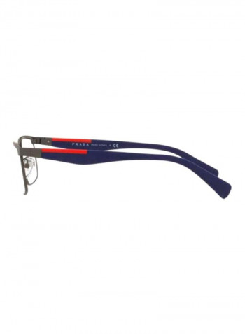 Men's Rectangular Eyeglass Frame - Lens Size: 53 mm