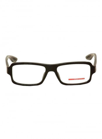 Men's Full Rim Rectangular Eyeglass Frame - Lens Size: 53 mm
