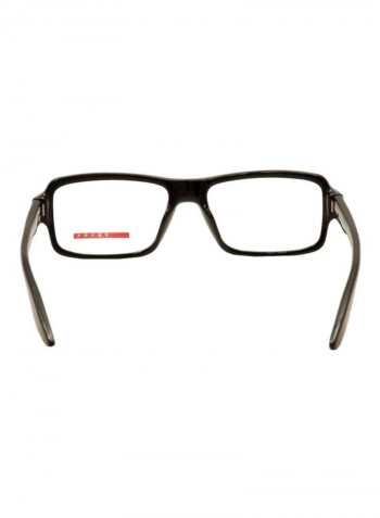 Men's Full Rim Rectangular Eyeglass Frame - Lens Size: 53 mm