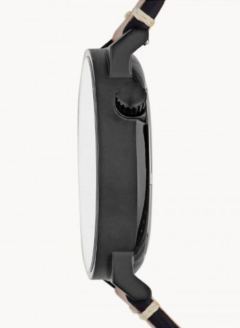 Men's Leather Analog Wrist Watch FS5507