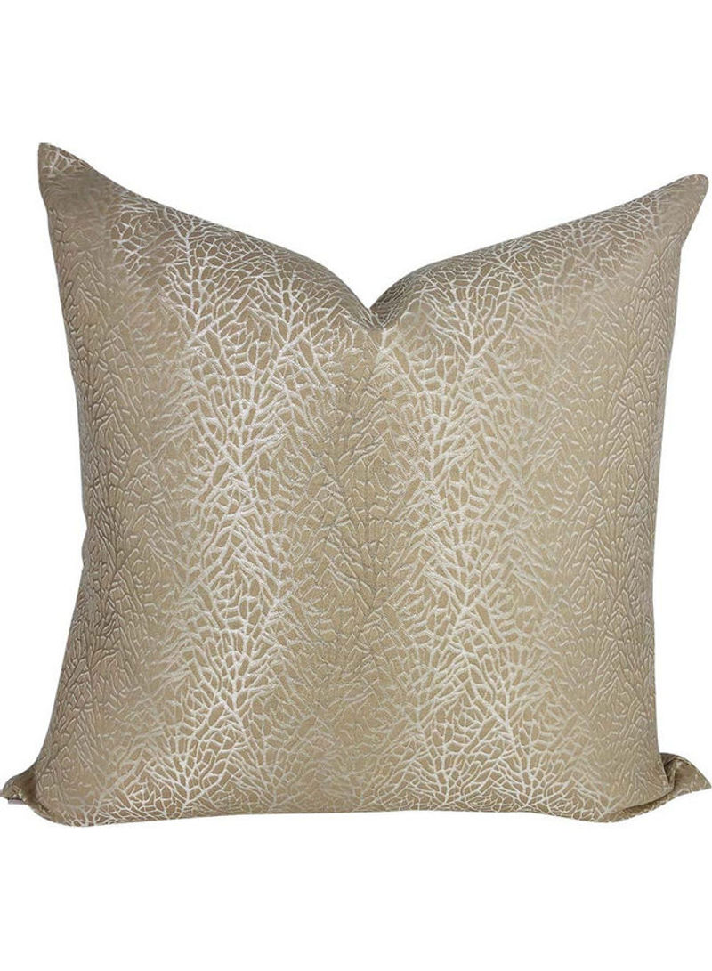 Iridium Home Branches Ivory Duck Feather Insert Pillow Brown 60 x 60cm
