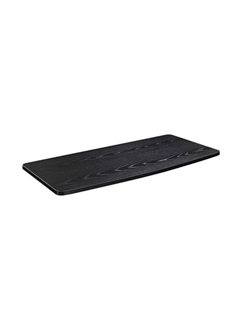 Single Tier TV Swivel Board Black 31.5x1.37x15.75inch