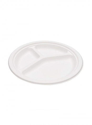 100-Piece Disposable Plate White 10inch